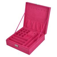 Caja de terciopelo Caja de exhibición de joyas, Cuadrado, Joyería, más colores para la opción, 260x260x80mm, Vendido por UD