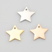 Stainless Steel Star Pendant, 304 Stainless Steel, plated Approx 1.4mm 
