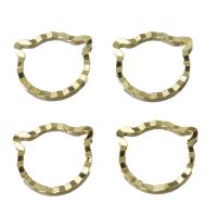 Brass Soldered Jump Ring, gold color plated 