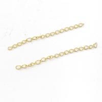 Stainless Steel Extender Chain, 304 Stainless Steel, plated, fashion jewelry, golden 
