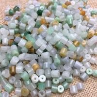 Jadeit Perlen, Zylinder, poliert, Modeschmuck & DIY, 5.3x3.8x5.3mm, verkauft von PC