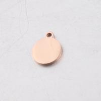 Stainless Steel Pendants, 304 Stainless Steel, Flat Round, plated, fashion jewelry 