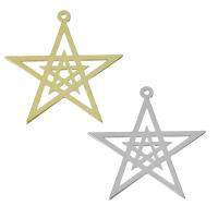 Stainless Steel Star Pendant, plated Approx 1.5mm 