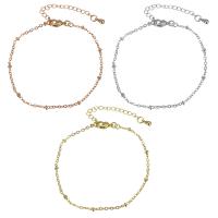 Brass Bracelets, with 2Inch extender chain, plated, oval chain & for woman Approx 6.5 Inch 