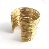 Zinc Alloy Cuff Bangle, plated, Korean style & for woman Inner Approx 55mm 
