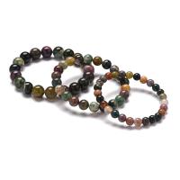 Bracelets de perles à la main, agate indienne, Placage, unisexe & normes différentes pour le choix, plus de couleurs à choisir .4 pouce, Vendu par brin