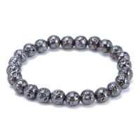 Hematite Bracelets, plated, Unisex & anti-fatigue 8mm Approx 7.49 Inch 