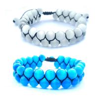 Cats Eye Woven Ball Bracelets, plated, 2 pieces & Unisex & adjustable 