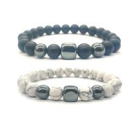 Gemstone Bracelets, plated, Unisex .2 Inch 