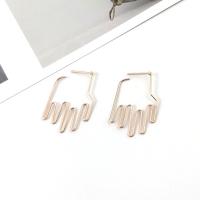 Zinc Alloy Stud Earring, Hand, plated, for woman & hollow 