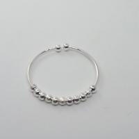 Zinc Alloy Cuff Bangle, silver color plated, Korean style & for woman, Inner Approx 55mm 