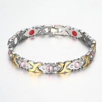 Zinc Alloy Crystal Bracelets, with Crystal, for woman & with rhinestone, 220mm 