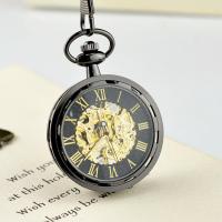 Pocket Watch, Zinc Alloy, with Glass, Chinese movement, plated, vintage & for man Approx 15 Inch 