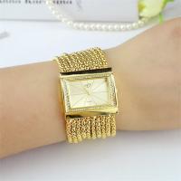 Fashion Watch Bracelet, Zinc Alloy, with Glass, Chinese movement, plated, for woman & with rhinestone Approx 7.2 Inch 