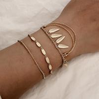 Zinc Alloy Bracelet Set, gold color plated, three pieces & fashion jewelry & for woman 