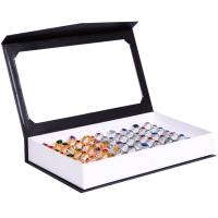 Картоновая коробочка для кольца, картон, с Бархат, Прямоугольная форма, Много цветов для выбора продается PC