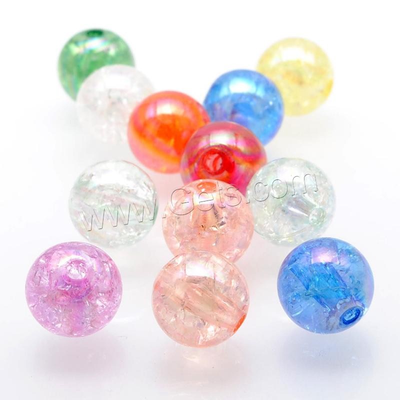 Acrylic Jewelry Beads, Round, different size for choice, more colors for choice, Hole:Approx 2mm, Sold By KG
