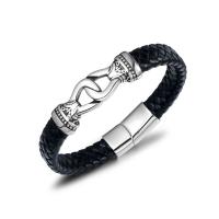 Titanium Steel Bracelet, with enamel, fashion jewelry & for man, 14.4mmx11.9mm .2 Inch 