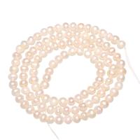 Potato Cultured Freshwater Pearl Beads, natural, white, 3-3.5mm Approx 0.8mm 