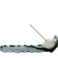 Buy Incense Holder and Burner in Bulk , Porcelain, handmade, for home and office & durable, green 