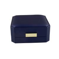 Boîtes à bracelet en carton, avec velours de coton, bijoux de mode, bleu Vendu par PC
