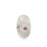 Zinc Alloy Jewelry Beads, with Resin, DIY, white Approx 