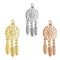 Stainless Steel Pendants, Dream Catcher, plated, hollow Approx 5mm 