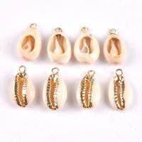 Shell Pendant, real gold plated, fashion jewelry & DIY, 16-19mm 