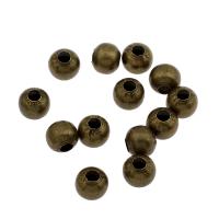 Eisen Perlen, Trommel, antike Bronzefarbe plattiert, 10mm, Bohrung:ca. 4mm, ca. 1000PCs/Tasche, verkauft von Tasche