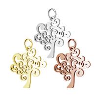 Stainless Steel Pendants, Tree, plated, fashion jewelry Approx 5mm 
