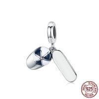 Enamel Sterling Silver Pendants, 925 Sterling Silver, real silver plated, fashion jewelry 