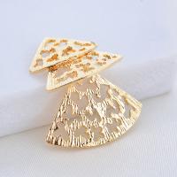 Hollow Brass Pendants, real gold plated, for woman 