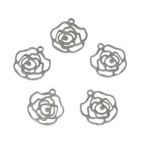 Stainless Steel Flower Pendant, hollow Approx 1.5mm 