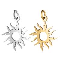 Stainless Steel Hollow Pendant, Sun, for woman Approx 5mm 