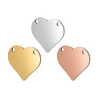Conector encanto de acero inoxidable, Corazón, unisexo & diferentes estilos para la opción & 1/1 aro, más colores para la opción, agujero:aproximado 1mm, 5PCs/Grupo, Vendido por Grupo