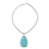 Turquoise Jewelry Necklace, plated, for woman, green, 60*40mm .5 Inch 