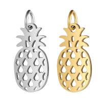 Stainless Steel Hollow Pendant, Pineapple 