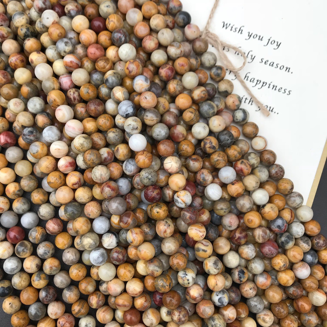 Natural Crazy Agate Beads, Round, polished, different size for choice, Hole:Approx 1mm, Sold By Strand