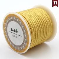 cordón de nylon Hilo no elástico, Esférico, Sostenible & Bricolaje, más colores para la opción, 3mm, 8m/Carrete, Vendido por Carrete