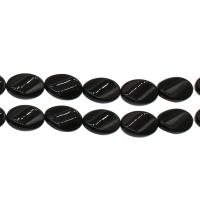 Natural Black Agate Beads, plated, black Approx 2mm 