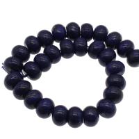 Perles de pierre lasurite naturelles, Lapis lazuli, Placage, bleu Environ 1mm Vendu par brin