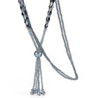 Кристалл свитер цепи ожерелье, Кристаллы, с планка, ювелирные изделия моды & Женский, много цветов для вабора, 10mm, длина:Приблизительно 30 дюймовый, продается Strand