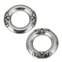 Связывания кольцо-латуни, Латунь, Кольцевая форма, эмаль, серебряный отверстие:Приблизительно 7mm, продается PC