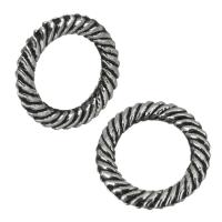 Связывания кольцо-латуни, Латунь, Кольцевая форма, эмаль, серебряный отверстие:Приблизительно 8mm, продается PC