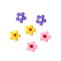 Polymer Clay Stud Earring, Flower, plated, fashion jewelry & for woman 24*24mm 