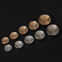 Eisen perforierte Perlen Disc, plattiert, verschiedene Größen vorhanden, keine, 500PCs/Tasche, verkauft von Tasche