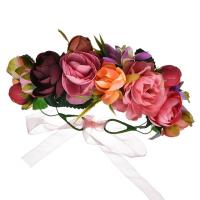 Brautkranz, Stoff, Blume, handgemacht, Modeschmuck & einstellbar & für Frau, farbenfroh, 180mm, verkauft von PC