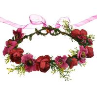 Bridal Hair Wreath, Cloth, Flower, handmade, fashion jewelry & adjustable & for woman, 180mm 