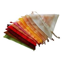 Organza Jewelry Pouches Bags, Triangle, random style & hardwearing, mixed colors 