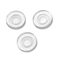 Silicone Earring Clip Component, DIY & transparent 3mm 